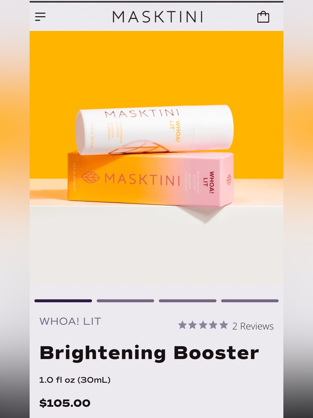 MASKTINI WHOA! LIT Brightening Booster